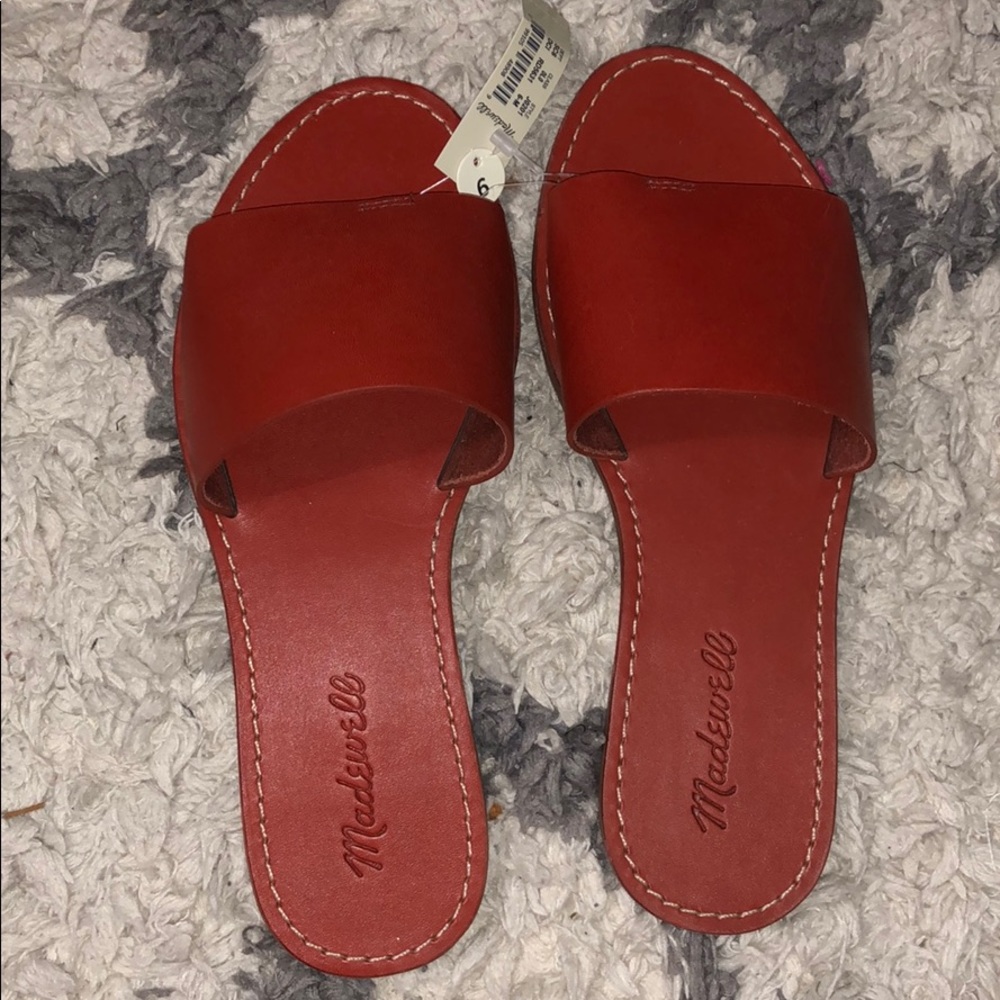 NWT madewell sandals: red size 6m never worn